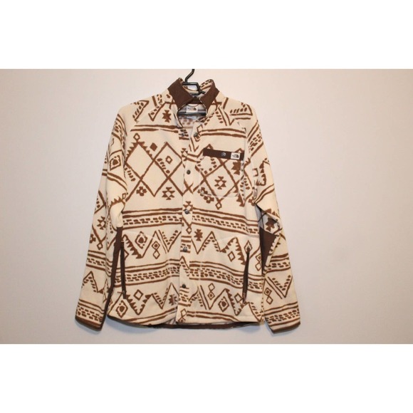 The North Face Printed Gordon Lyons Shacket Geo Print Men's Size Large H14146 - Picture 2 of 16